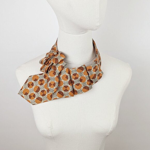 Ogsplosh Women's Ascot Tie Made From A Repurposed Necktie - Picture 3 of 7